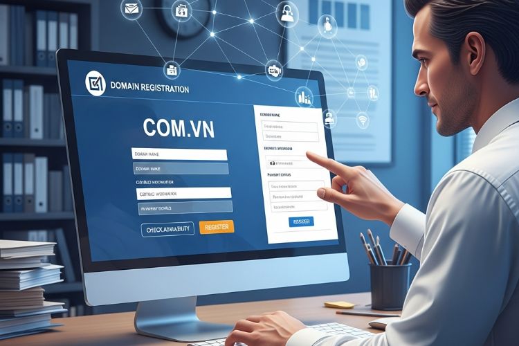 Hướng Dẫn Chi Tiết Thủ Tục Đăng Ký Tên Miền COM.VN Cho Doanh Nghiệp